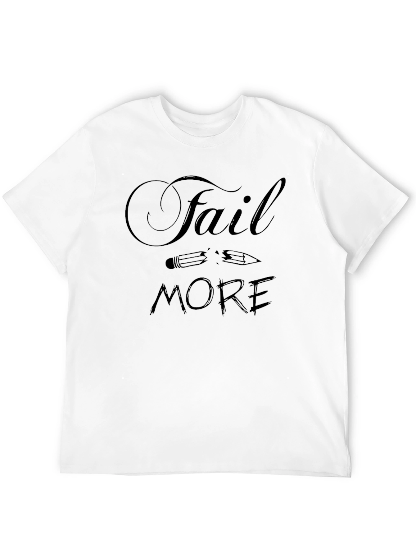 Fail More Graphic Tee - Black Unisex T-Shirt
