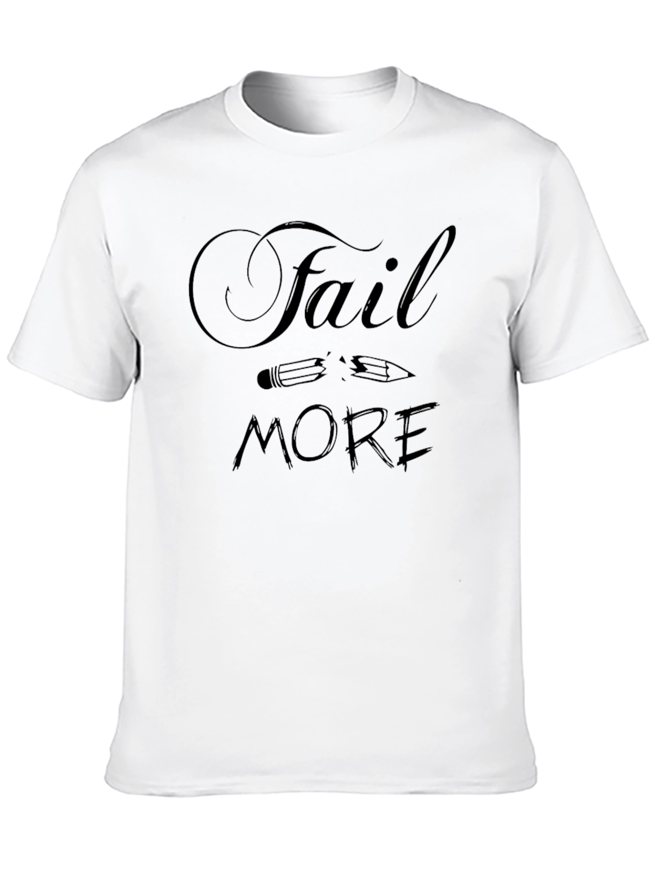 Fail More Graphic Tee - Black Unisex T-Shirt