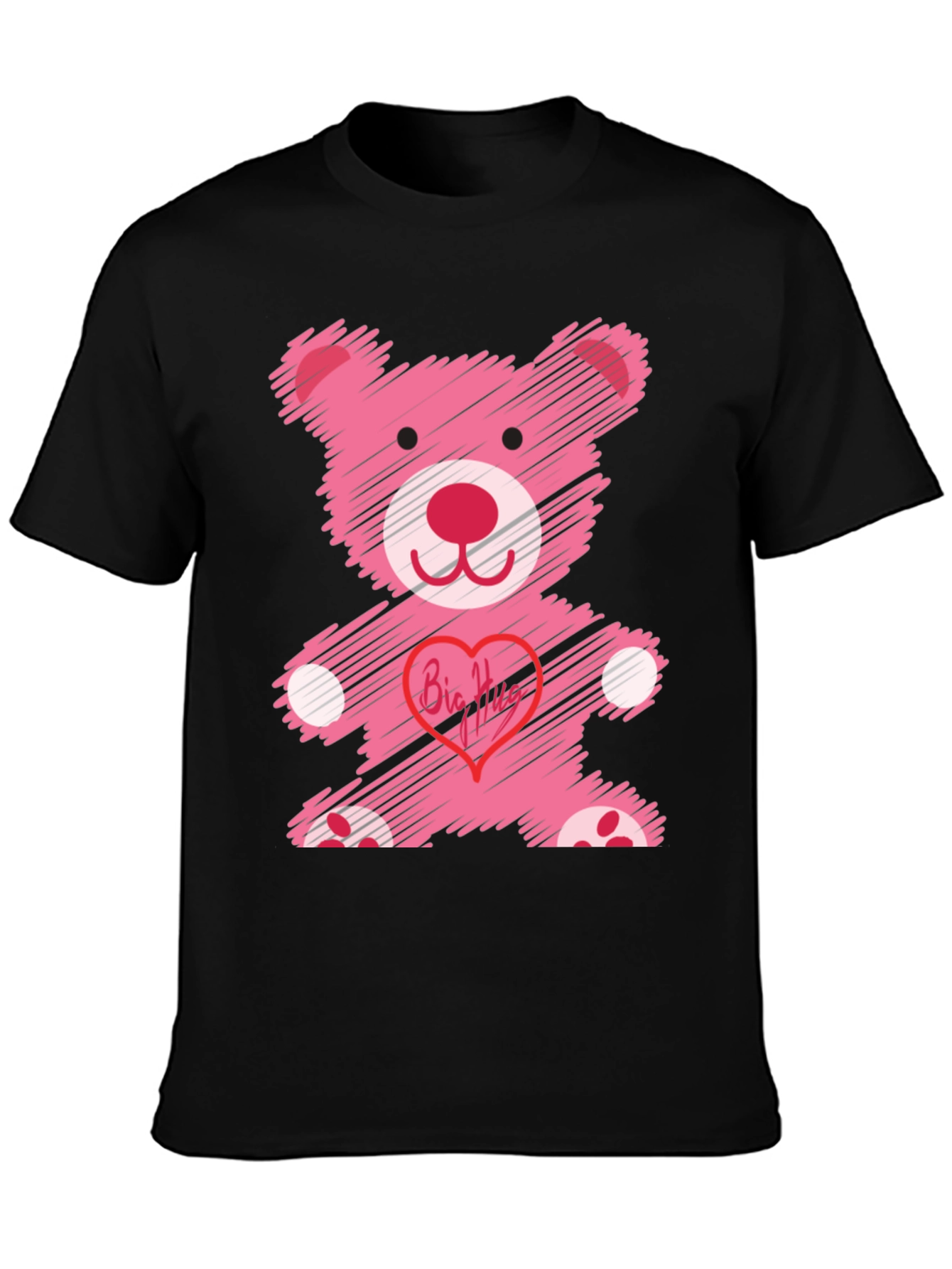 Cute Teddy Bear Graphic T-Shirt
