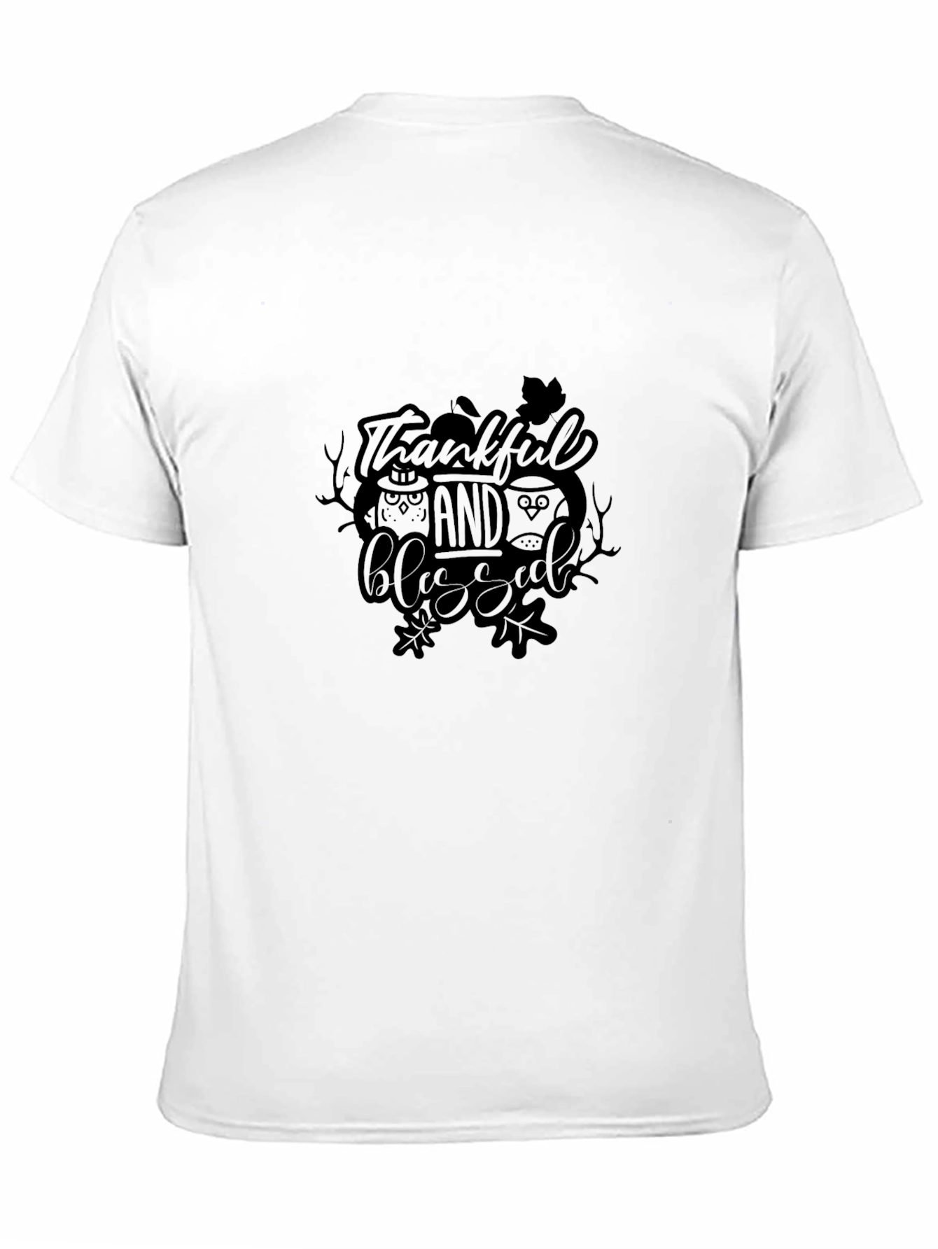 Thankful & Blessed Graphic Tee - Unisex Black T-Shirt