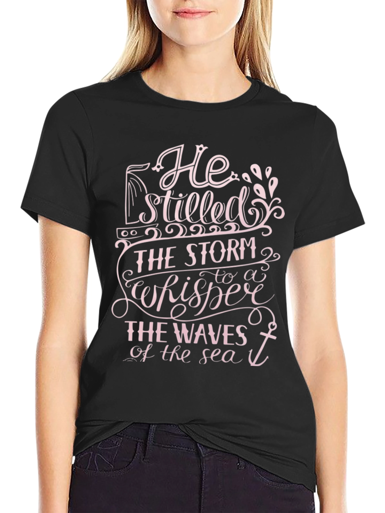He Stilled The Storm Graphic Tee