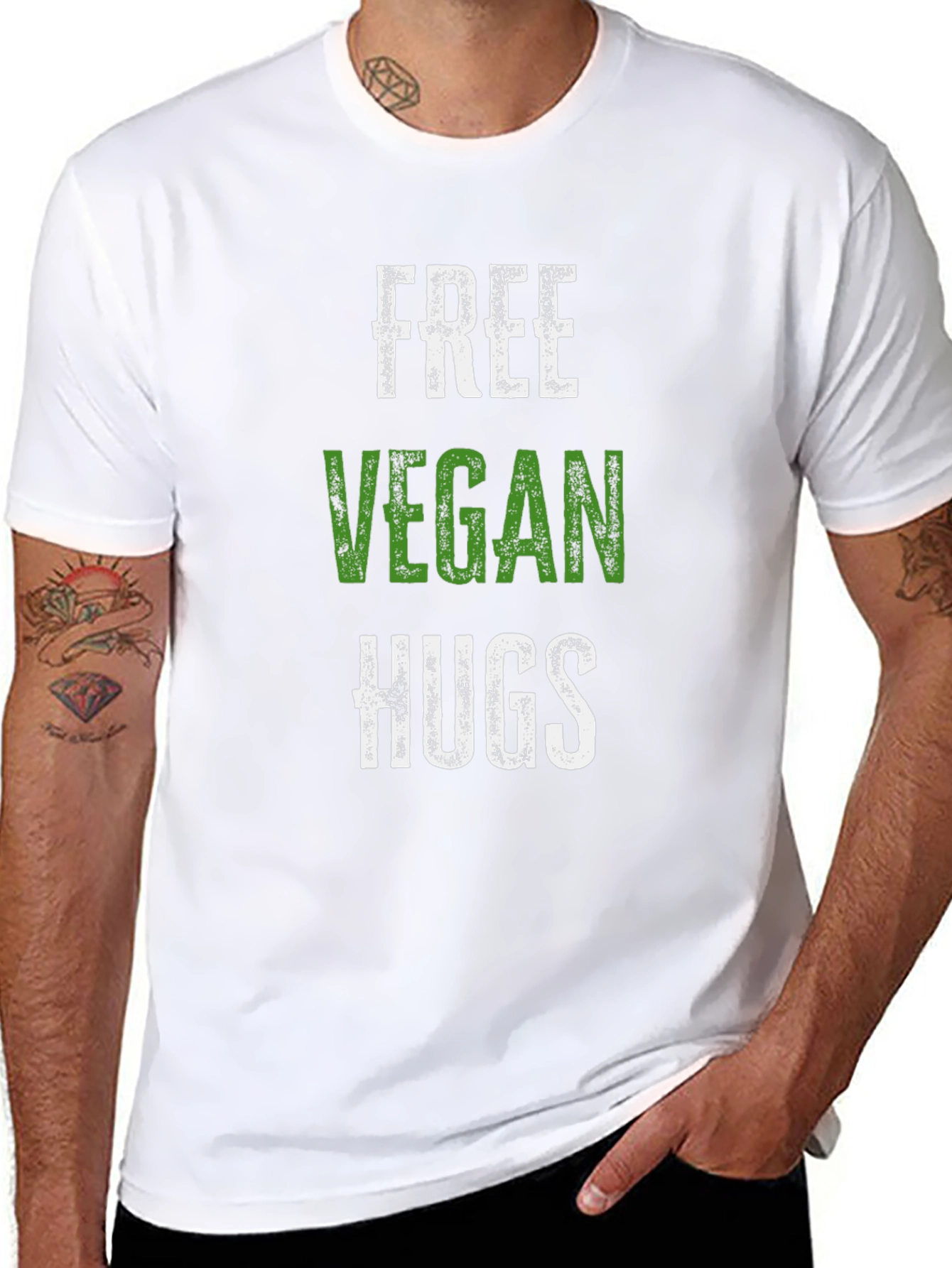 Free Vegan Hugs T-Shirt - Soft Cotton Tee