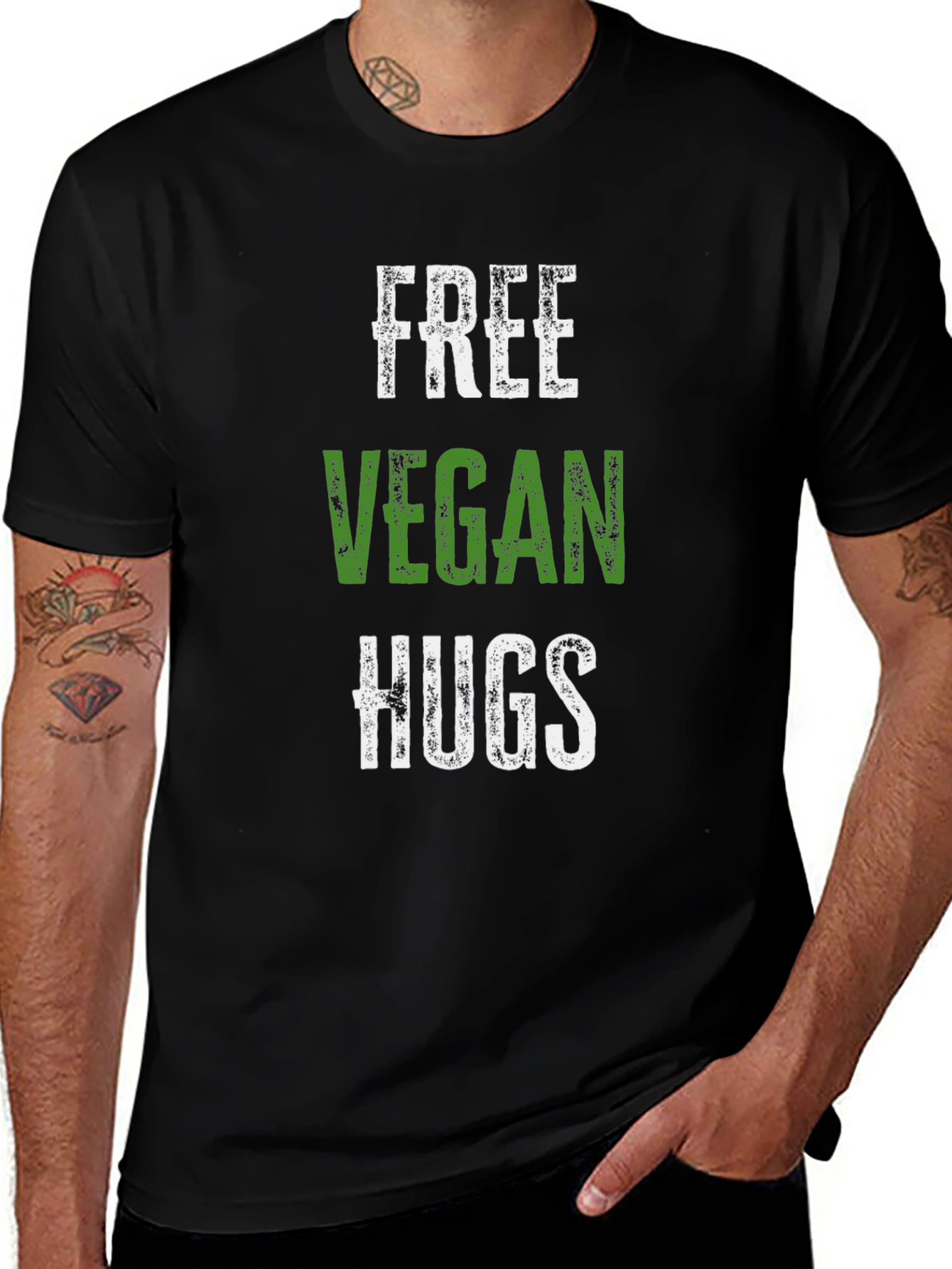 Free Vegan Hugs T-Shirt - Soft Cotton Tee
