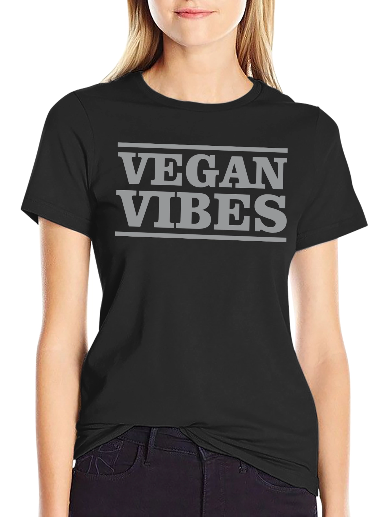 Vegan Vibes Black T-Shirt