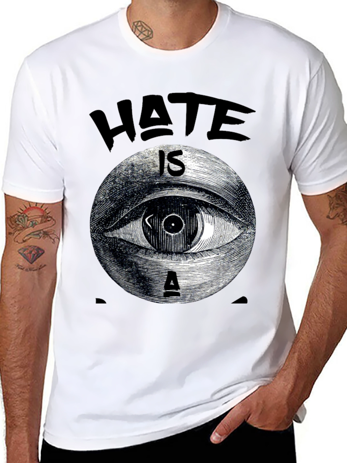 Hate is a Virus Graphic Tee