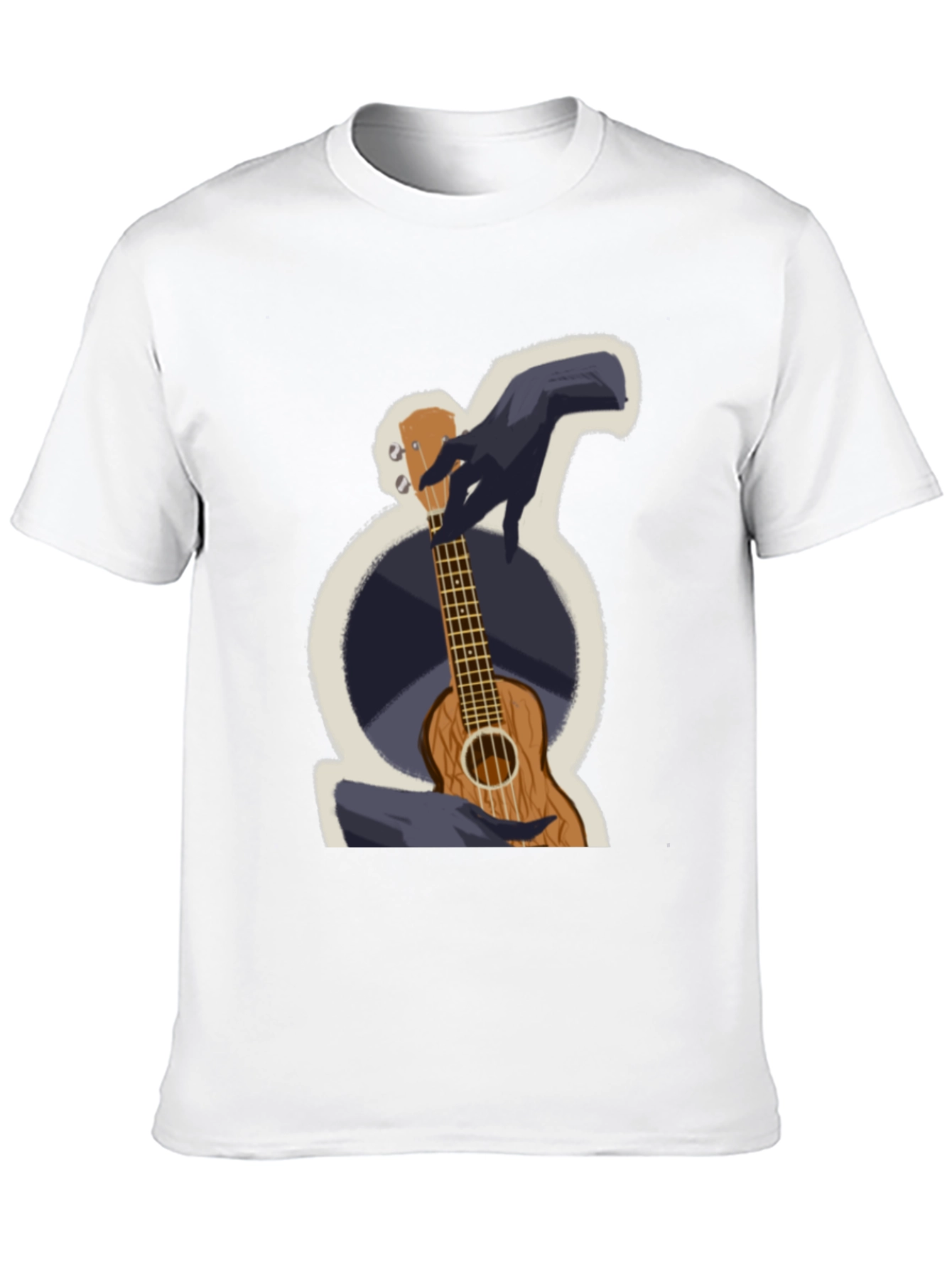 Ukulele Graphic T-Shirt - Casual Wear