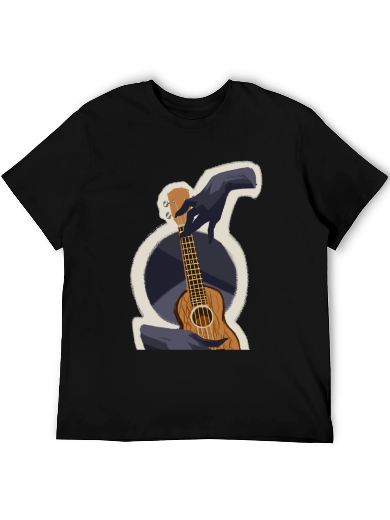 Ukulele Graphic T-Shirt - Casual Wear