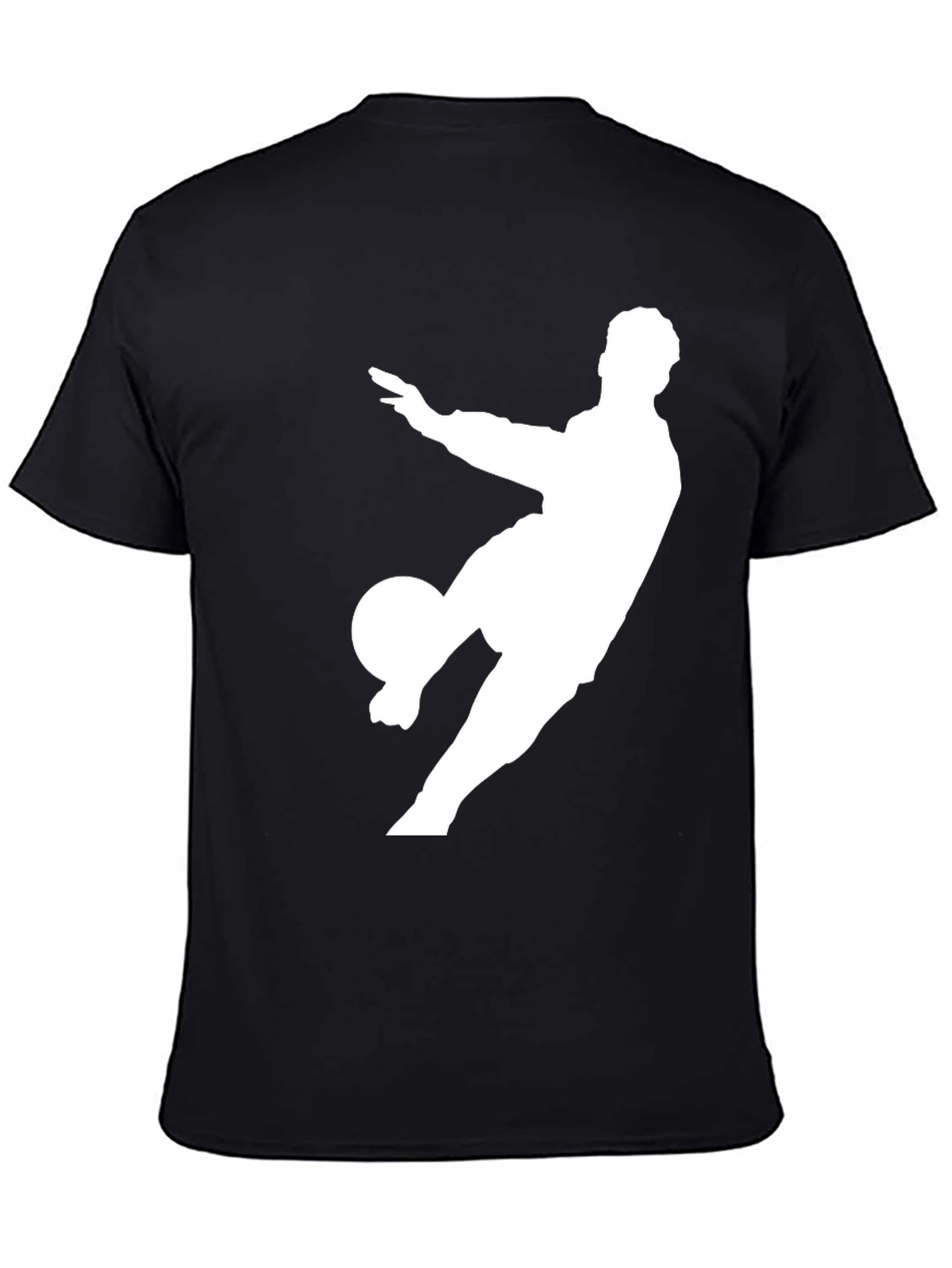 Soccer Player Graphic Tee - Black