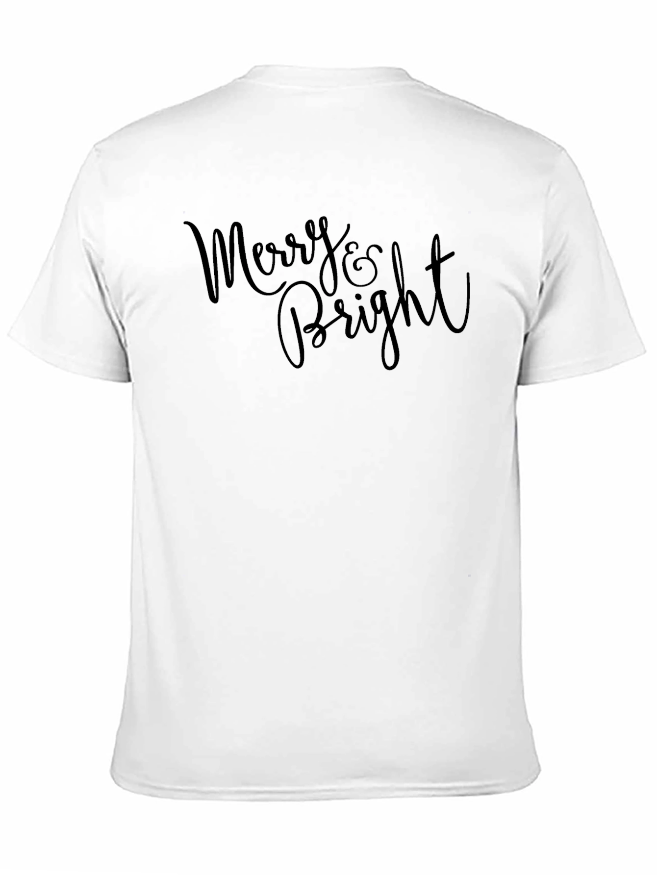 Merry & Bright Black Graphic Tee