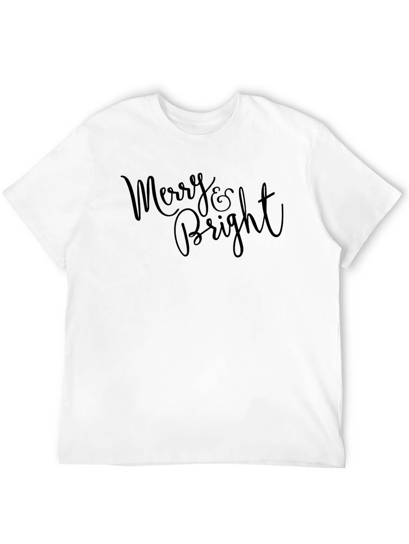 Merry & Bright Black Graphic Tee