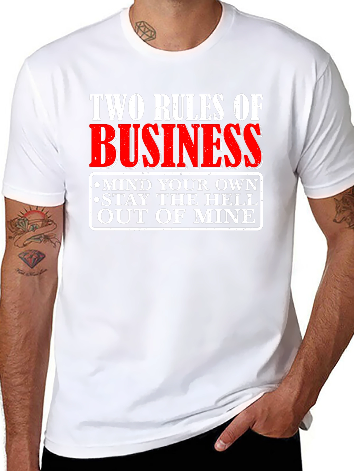 Two Rules of Business Graphic T-Shirt