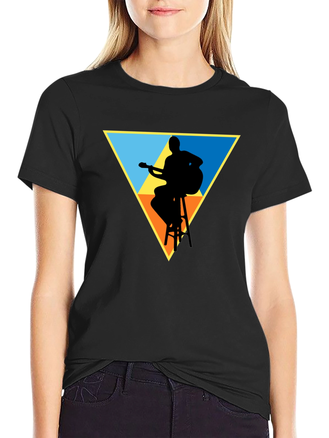Guitarist Silhouette Graphic Tee