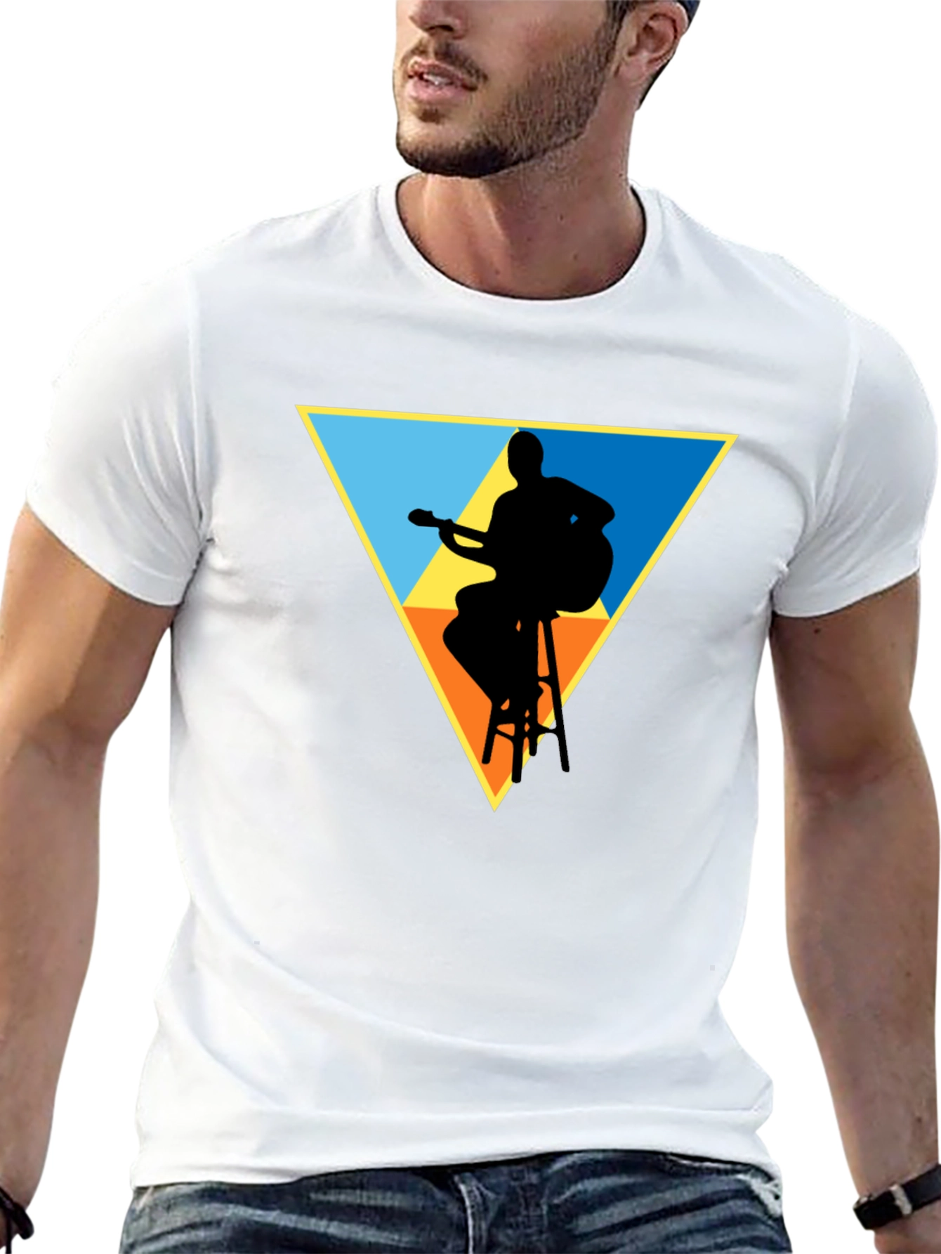 Guitarist Silhouette Graphic Tee