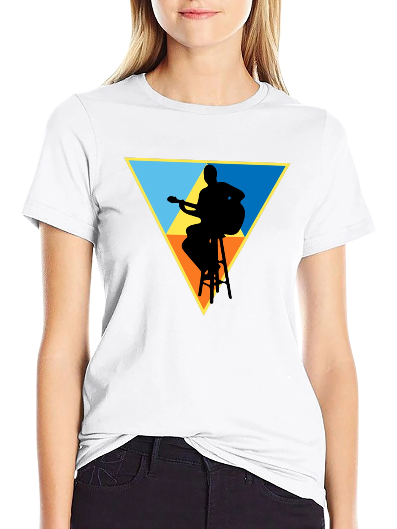 Guitarist Silhouette Graphic Tee