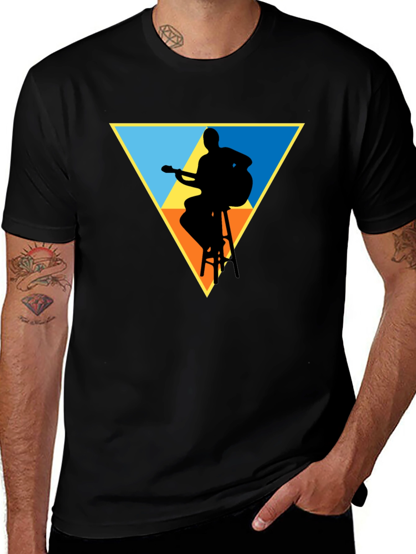 Guitarist Silhouette Graphic Tee