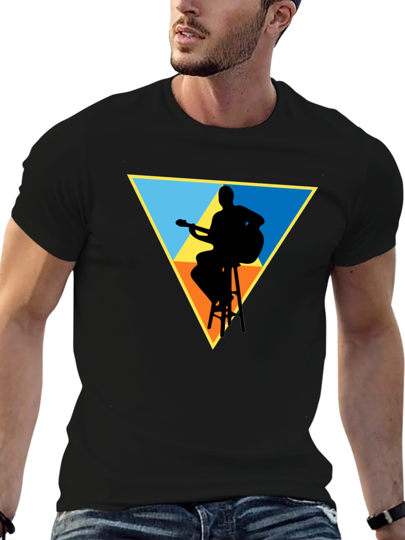 Guitarist Silhouette Graphic Tee
