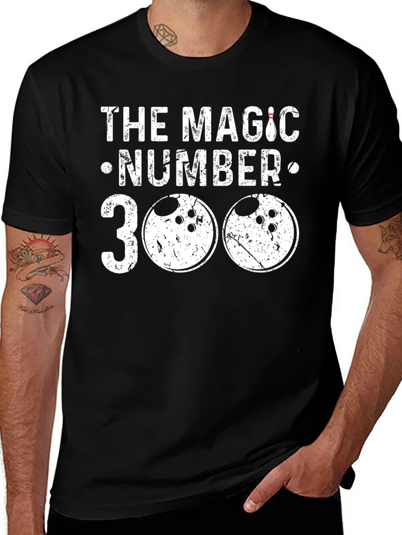 The Magic Number 300 Bowling T-Shirt