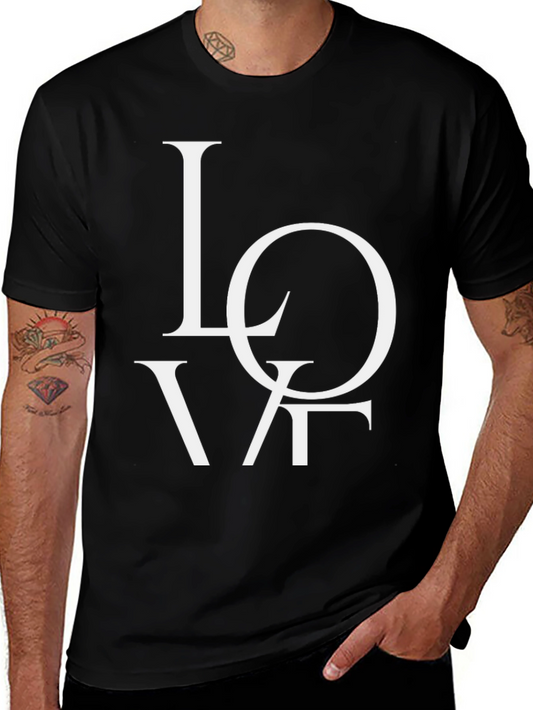 Love Graphic Black Tee Shirt