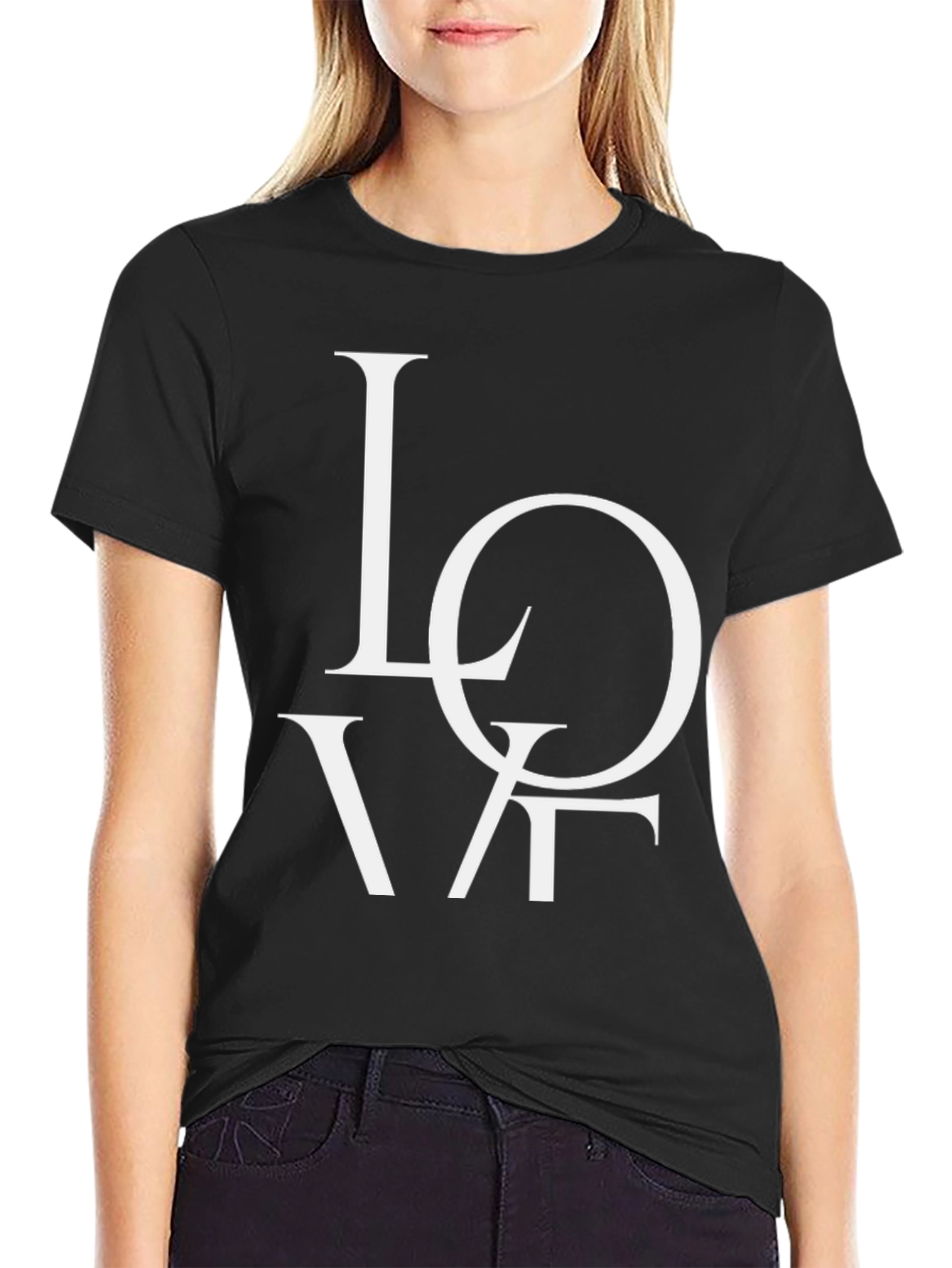 Love Graphic Black Tee Shirt