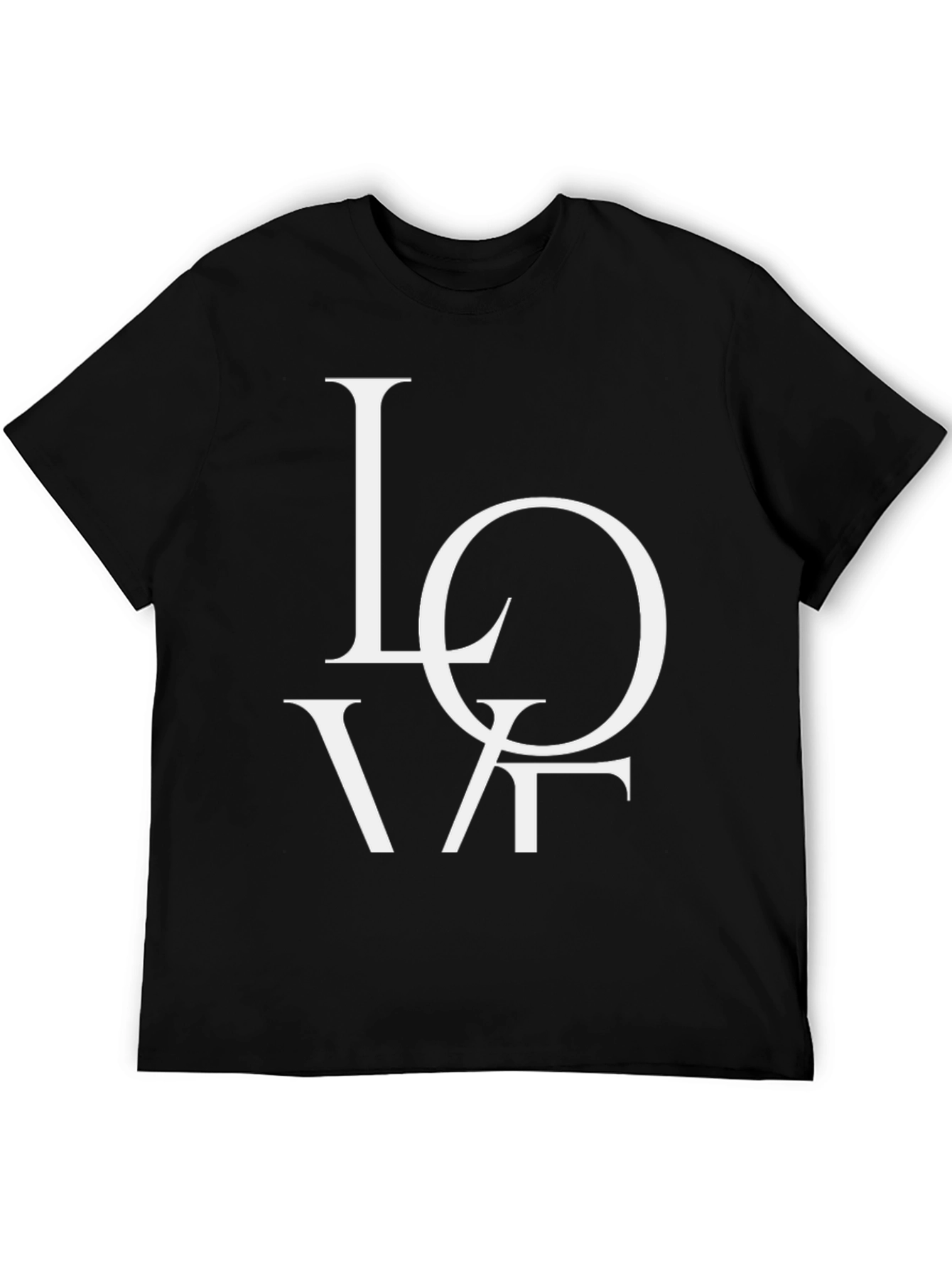 Love Graphic Black Tee Shirt