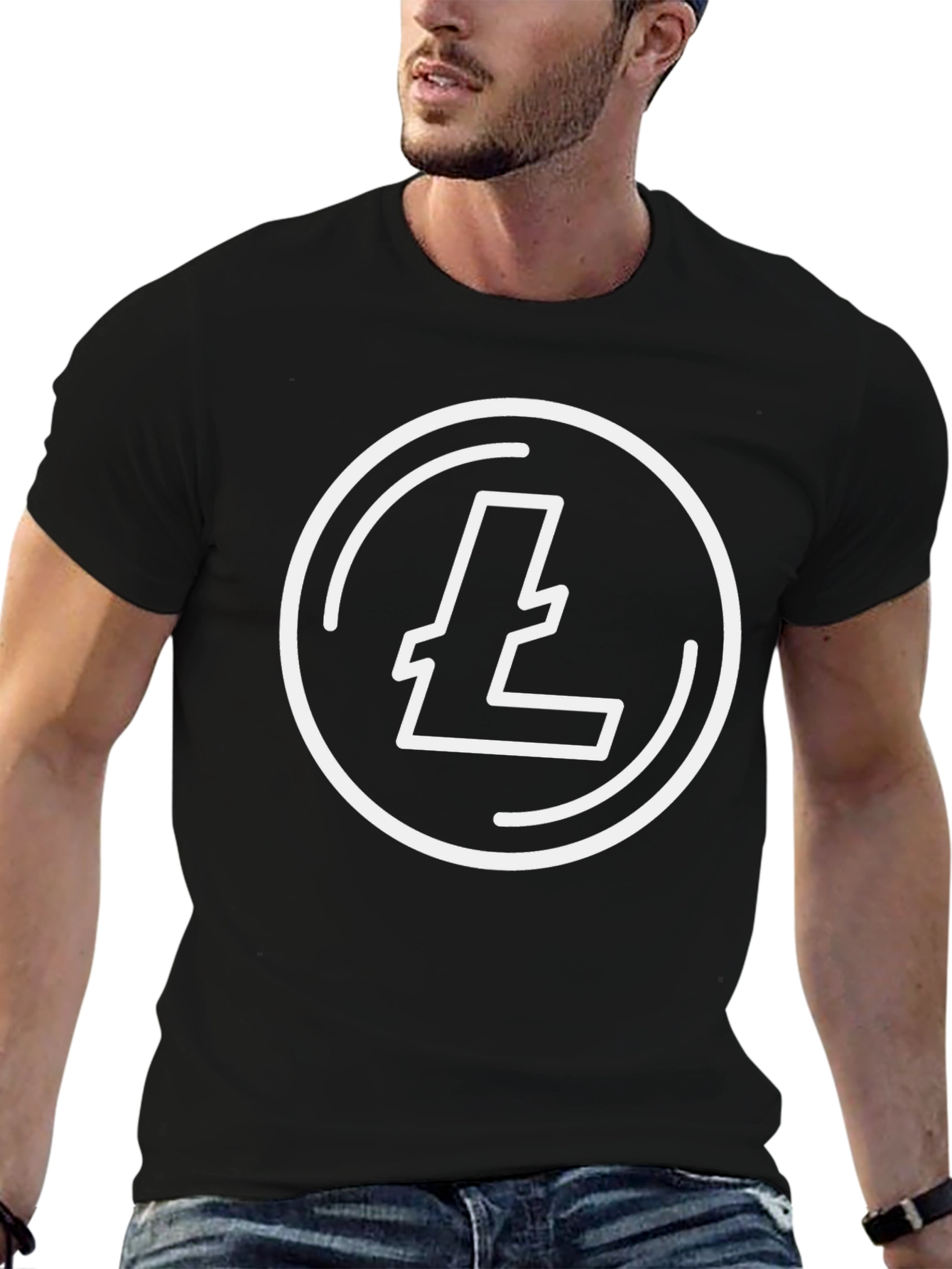 Litecoin Crypto Black T-Shirt