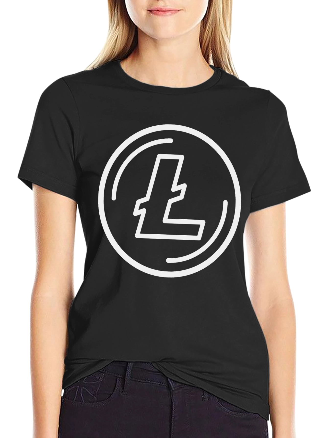 Litecoin Crypto Black T-Shirt