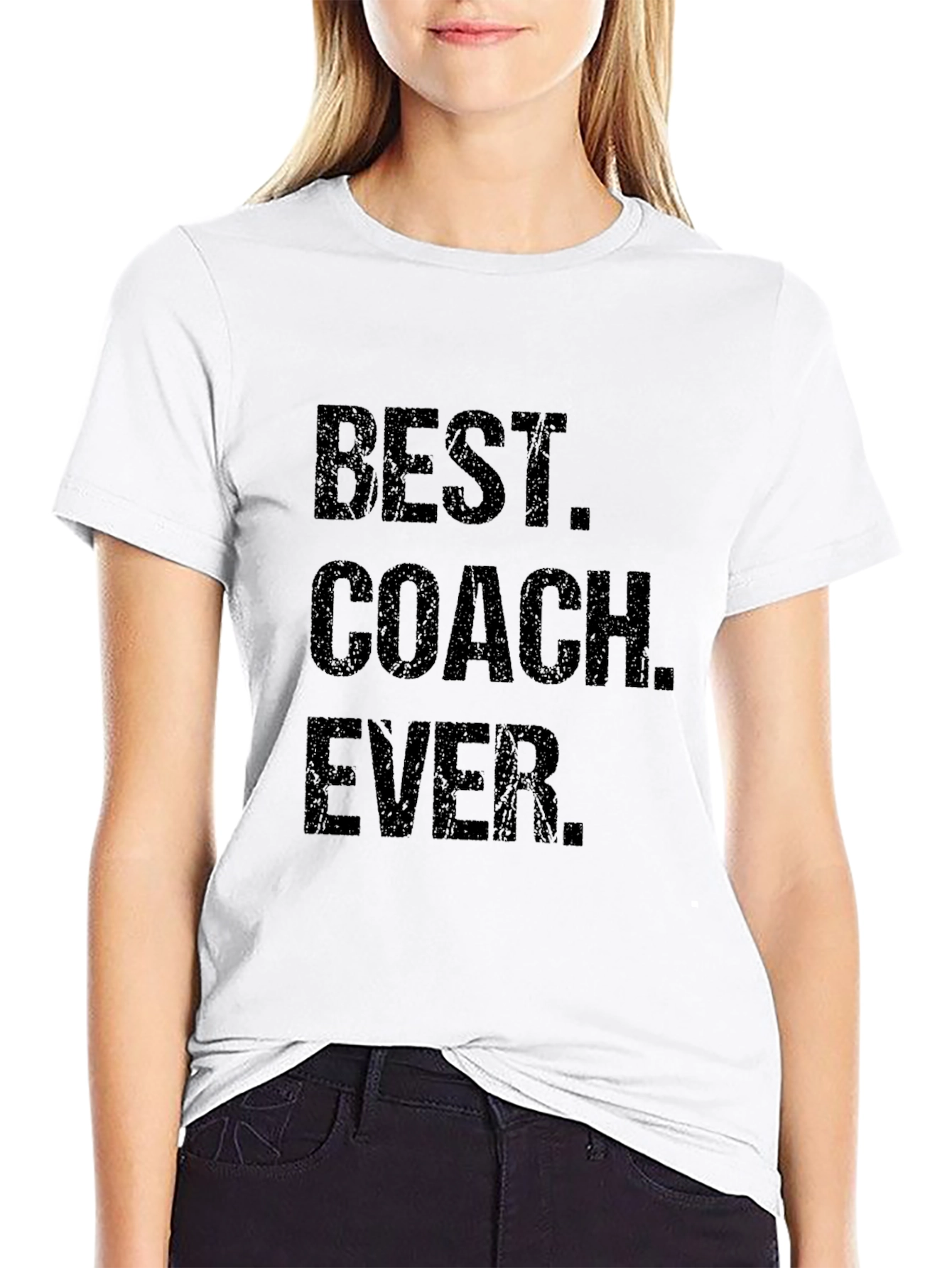 Best Coach Ever - Black Cotton T-Shirt