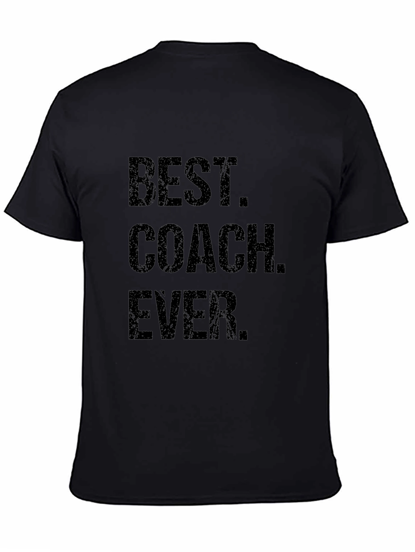 Best Coach Ever - Black Cotton T-Shirt
