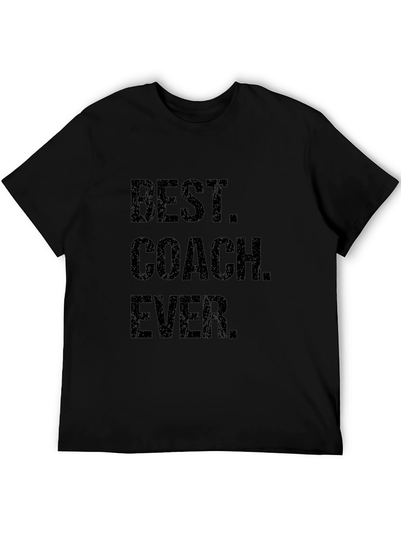 Best Coach Ever - Black Cotton T-Shirt