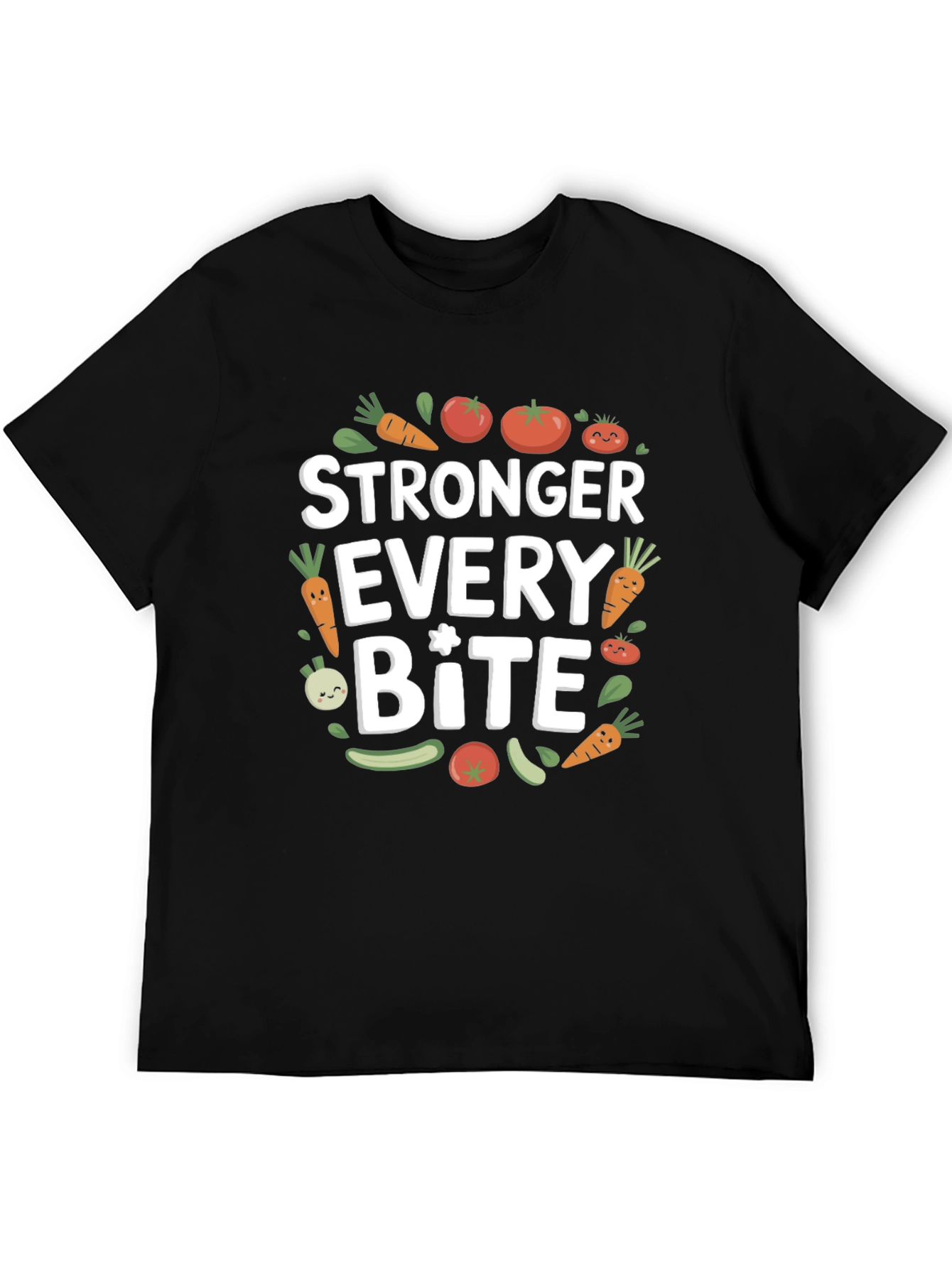 Stronger Every Bite Graphic Tee - Vegan Shirt