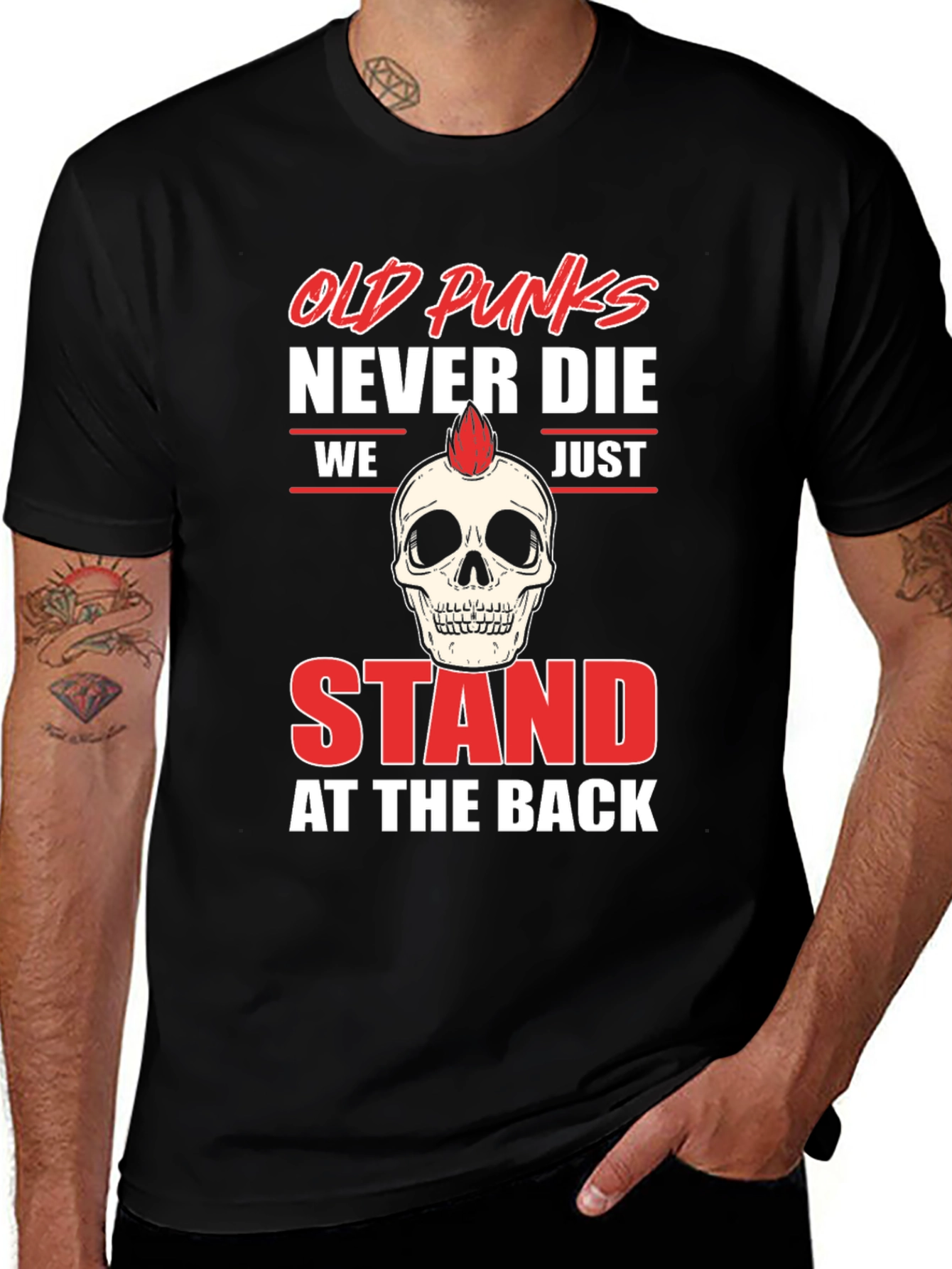 Old Punks Never Die Graphic Tee
