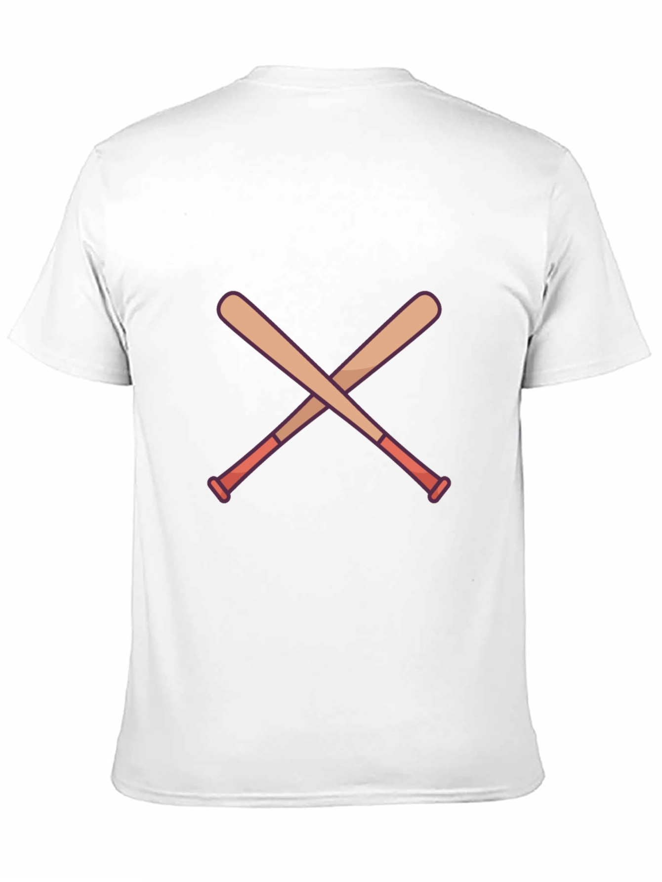 Crossed Bats Graphic T-Shirt - Baseball Fan Apparel