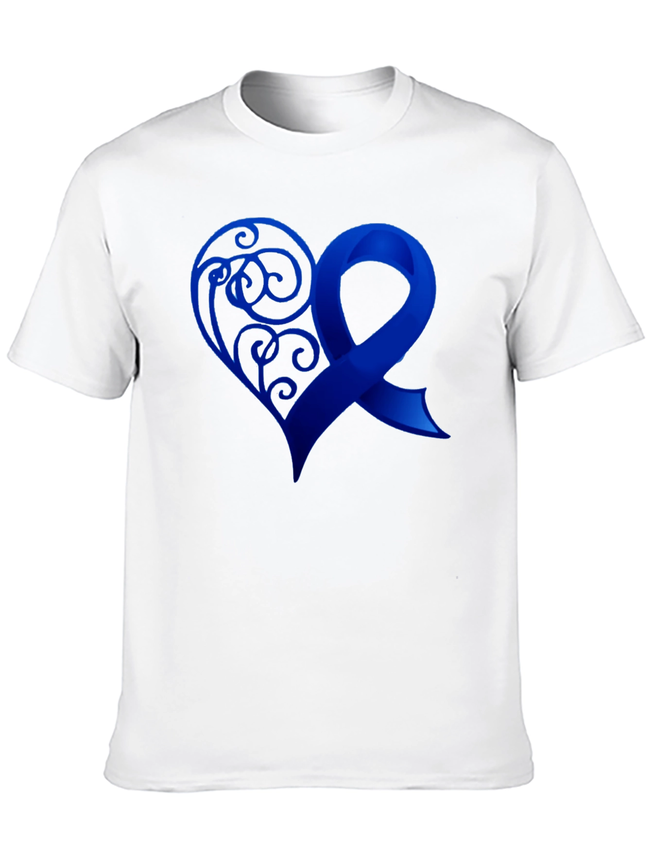 Awareness Ribbon Heart Graphic T-Shirt
