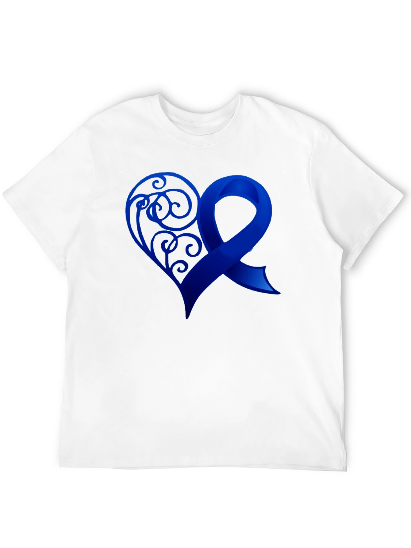 Awareness Ribbon Heart Graphic T-Shirt