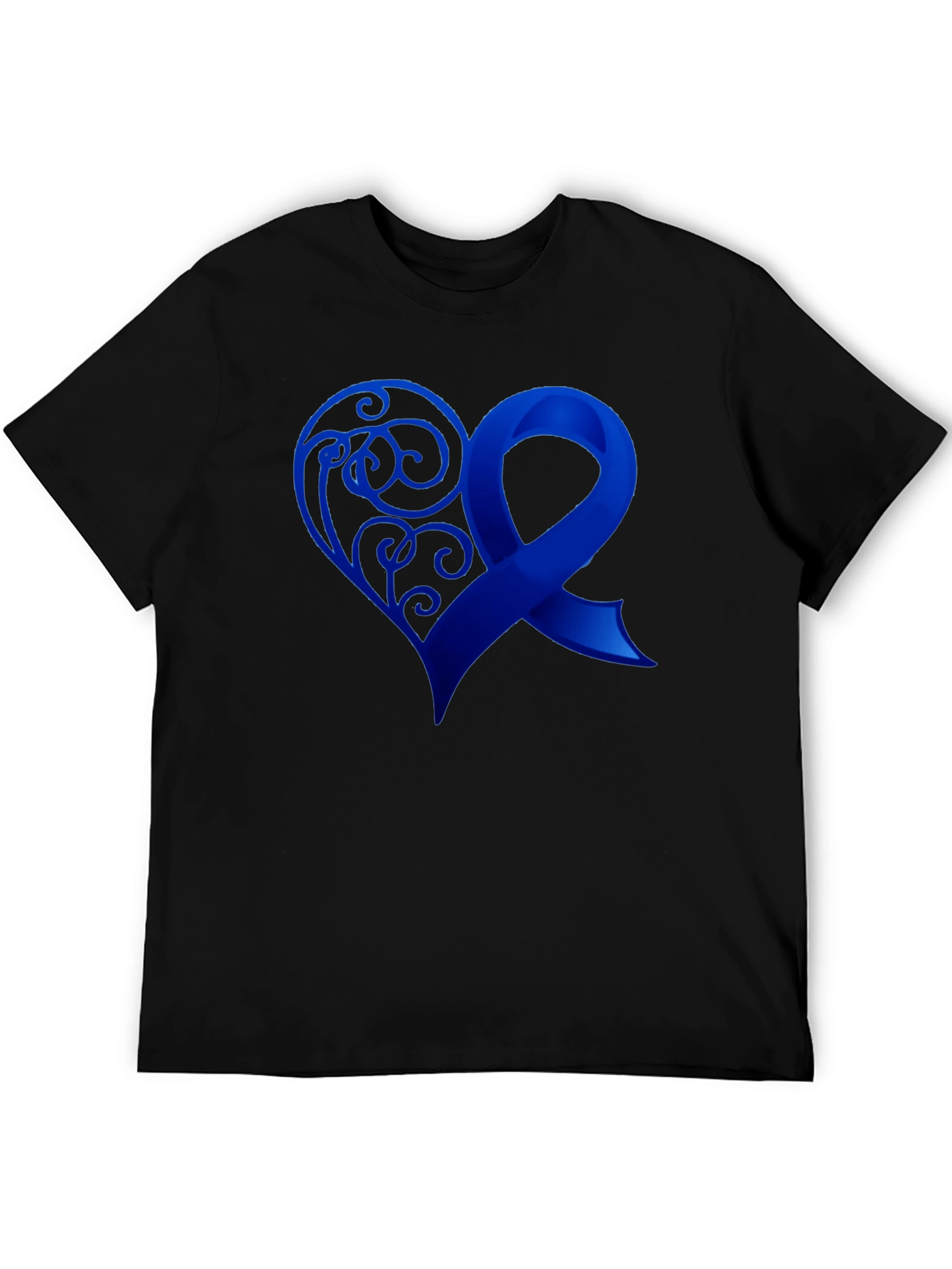 Awareness Ribbon Heart Graphic T-Shirt