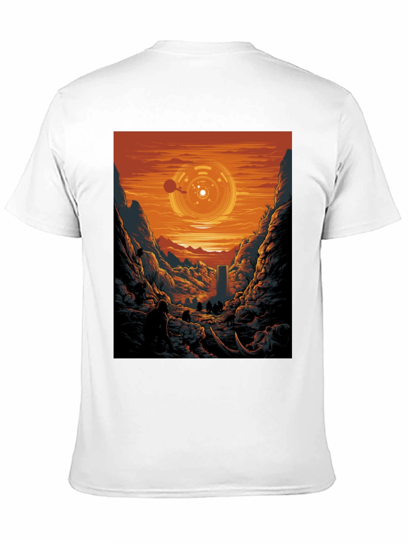 Sci-Fi Landscape Graphic Tee - Black