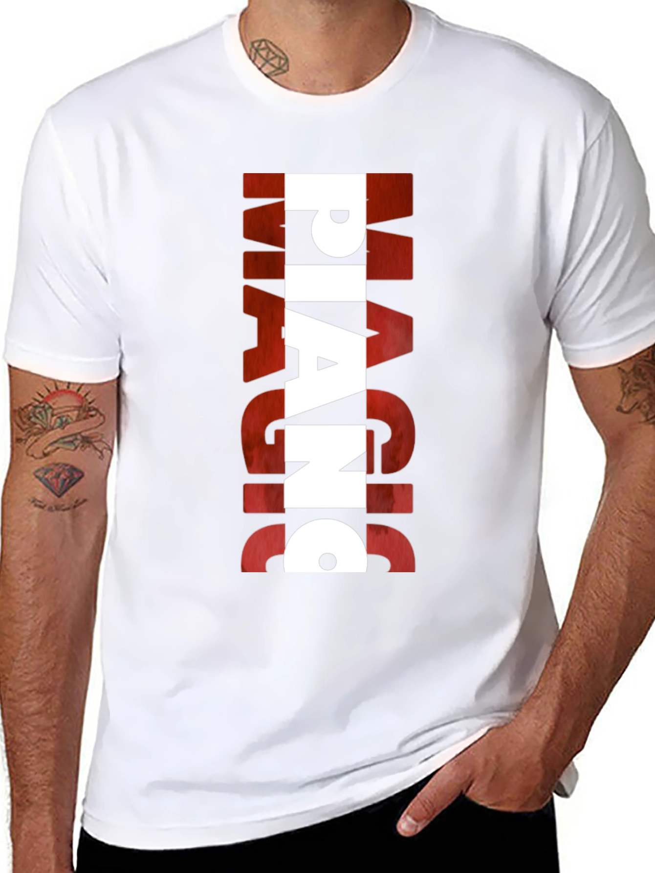 Magic Piano Mens Black Graphic T-Shirt
