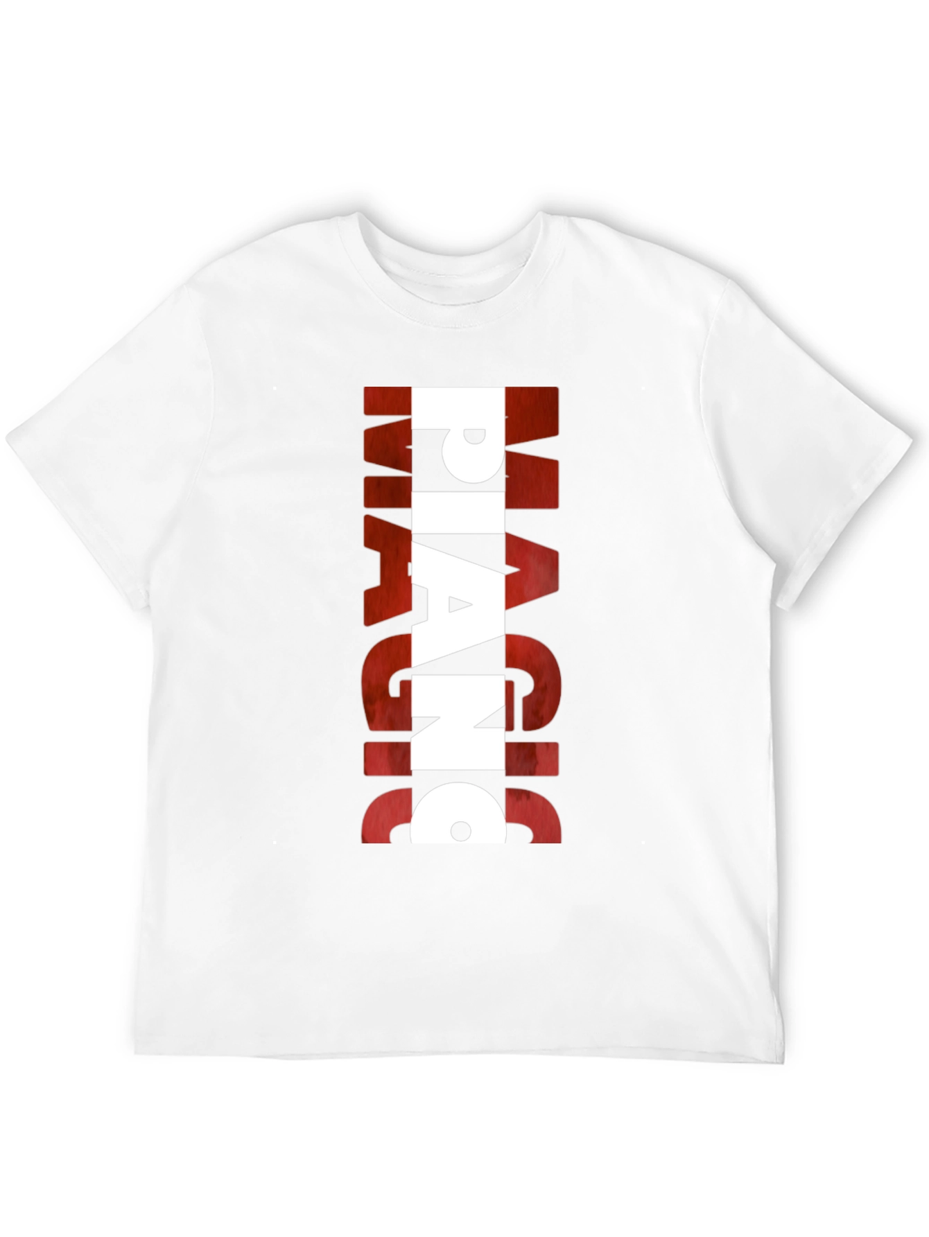 Magic Piano Mens Black Graphic T-Shirt