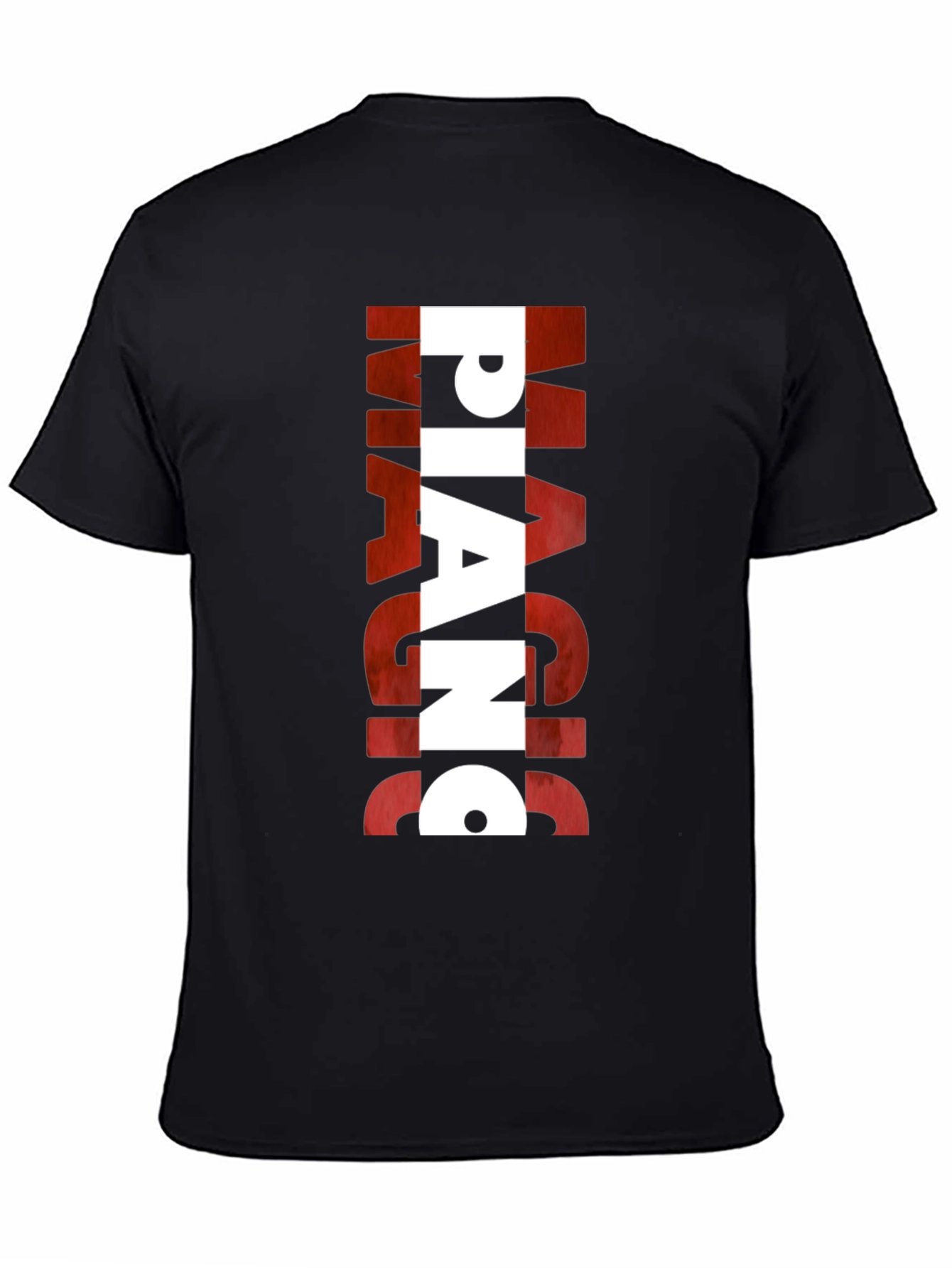 Magic Piano Mens Black Graphic T-Shirt