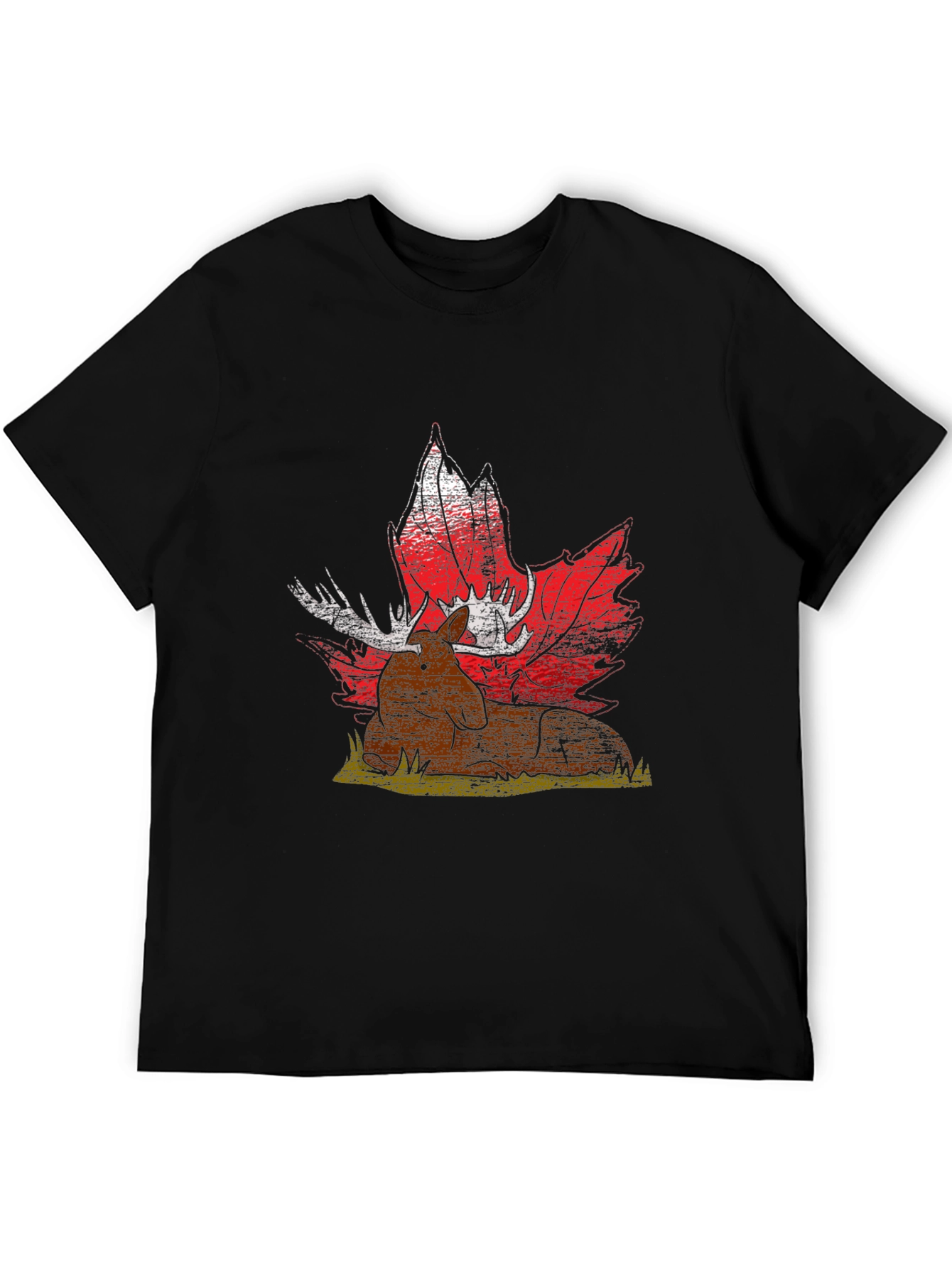 Moose and Maple Leaf Graphic Tee
