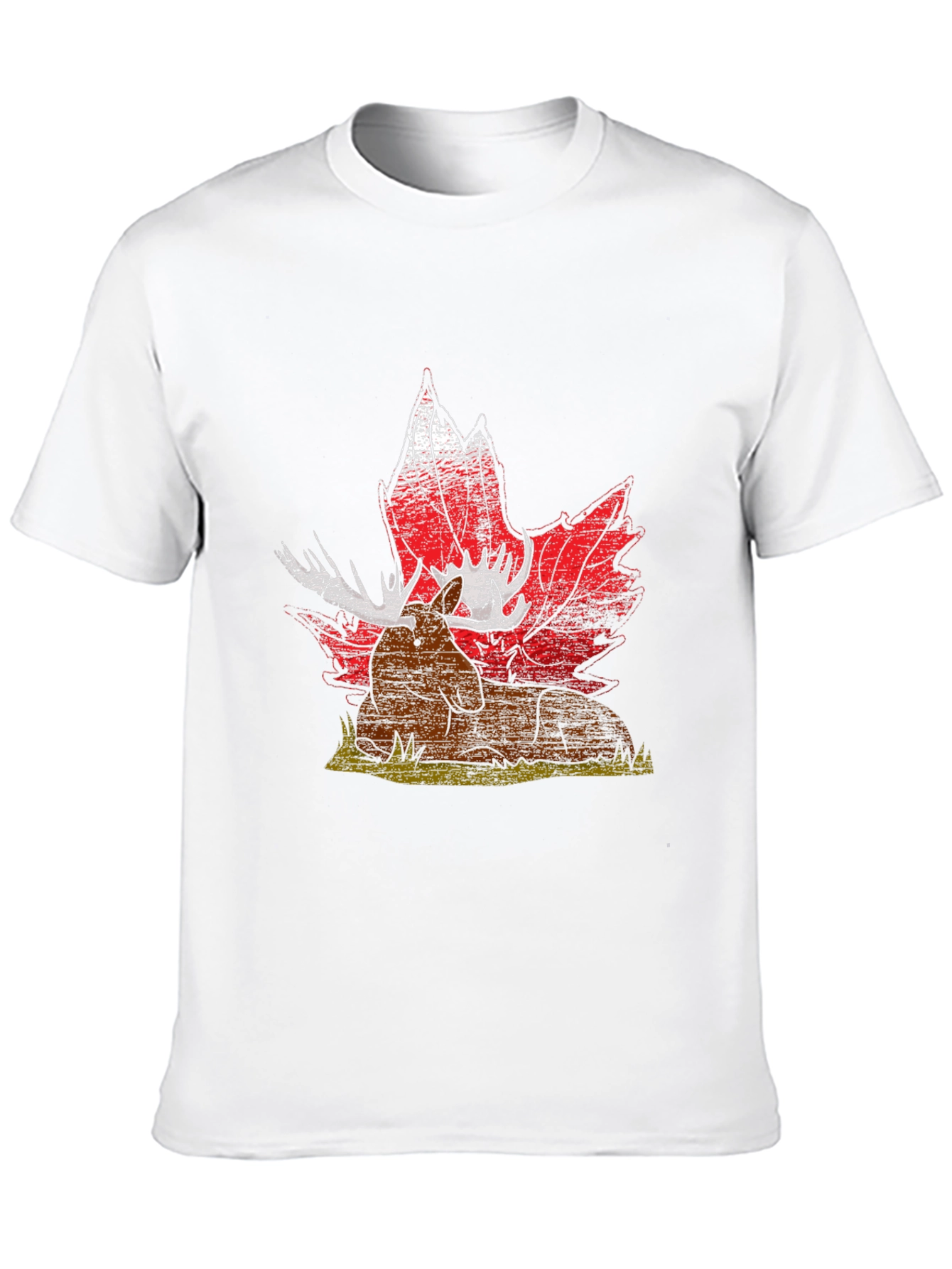 Moose and Maple Leaf Graphic Tee