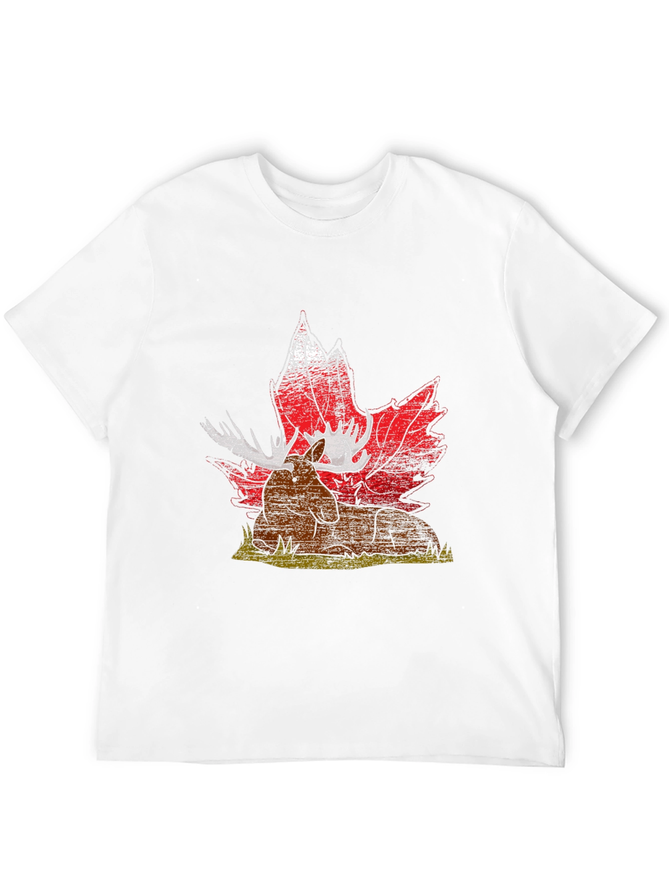 Moose and Maple Leaf Graphic Tee