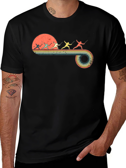 Retro Fencing Silhouette T-Shirt