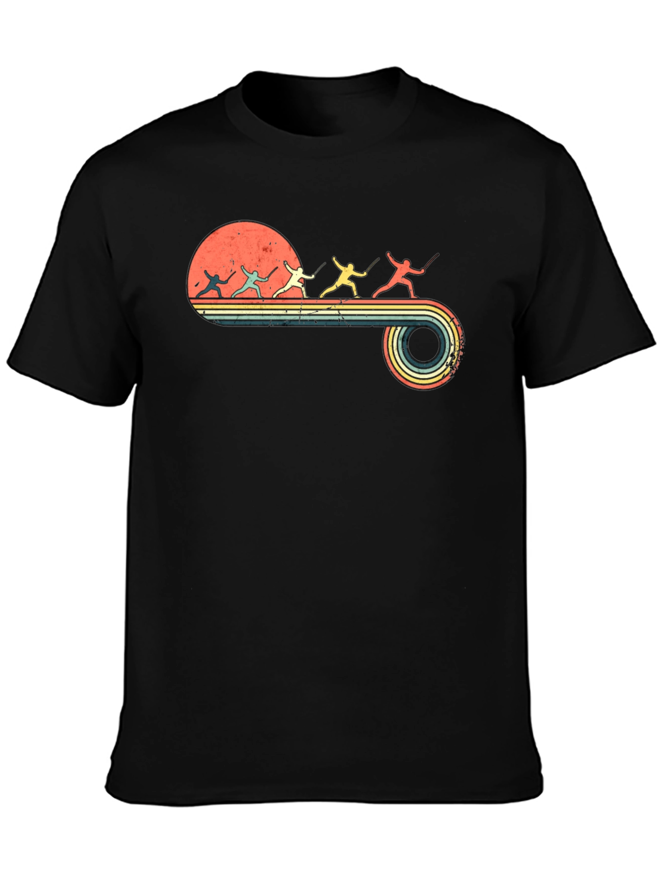 Retro Fencing Silhouette T-Shirt