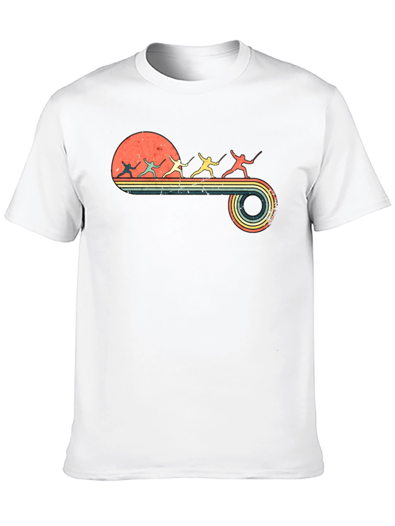 Retro Fencing Silhouette T-Shirt