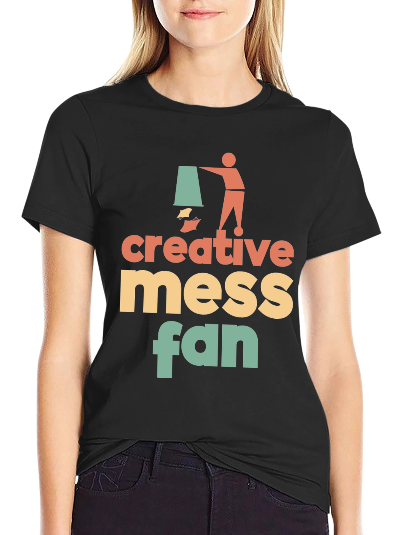 Creative Mess Fan Graphic T-Shirt - Stylish & Unique!
