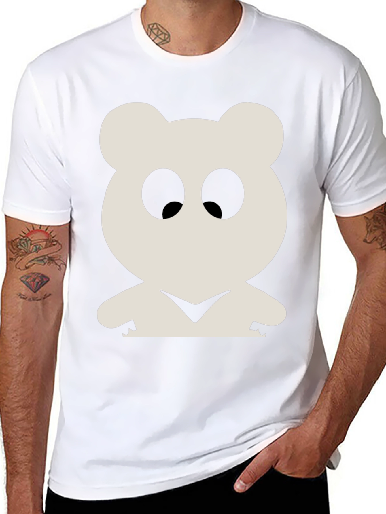 Bear Graphic Tee - Black Unisex T-Shirt