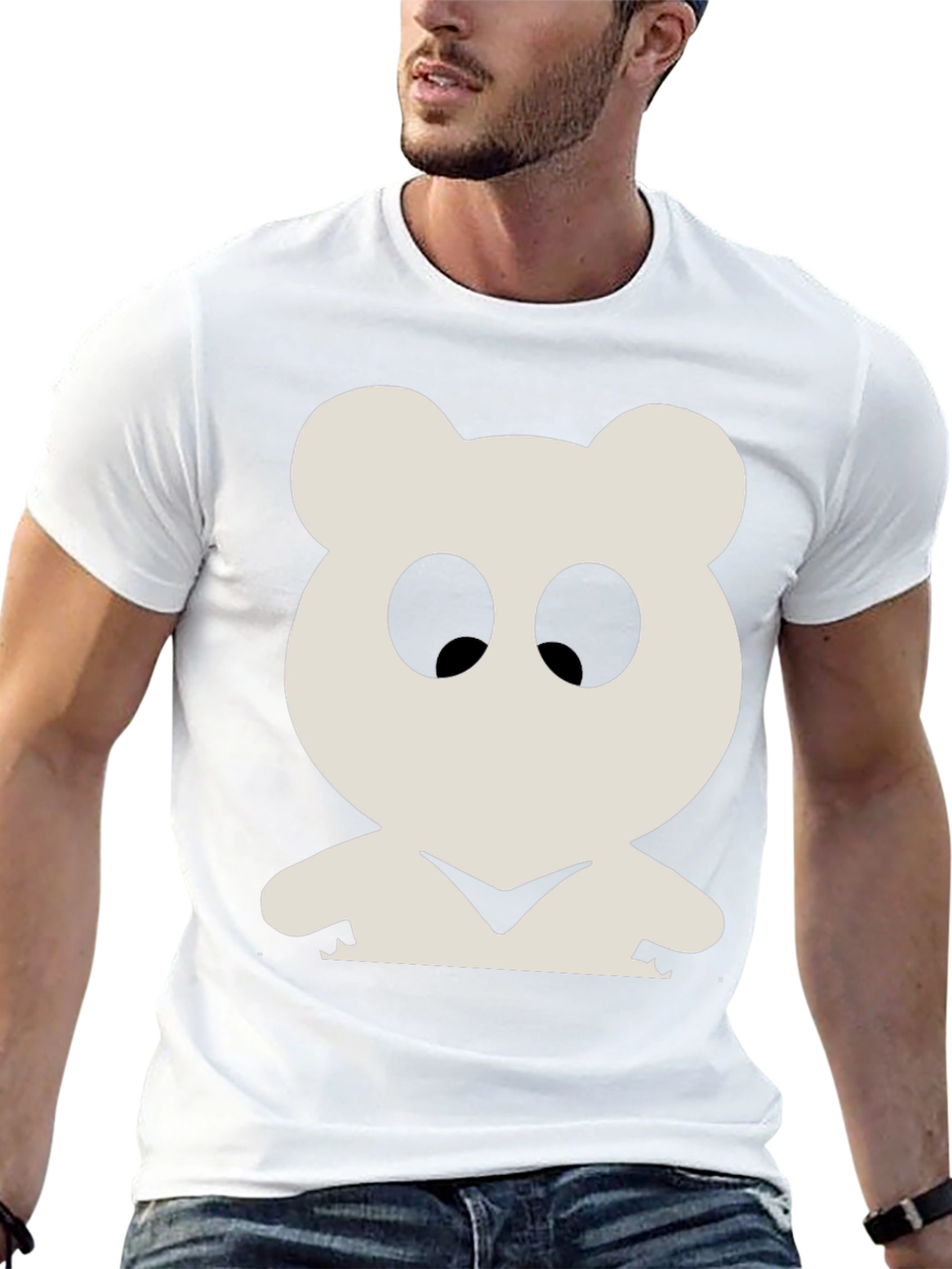 Bear Graphic Tee - Black Unisex T-Shirt