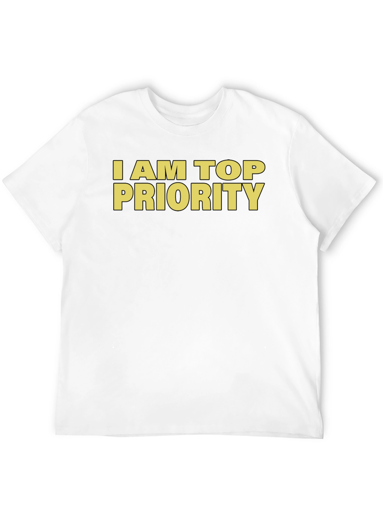 I am Top Priority Graphic Tee - Black