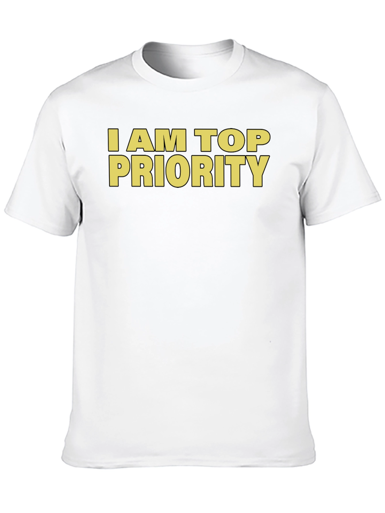 I am Top Priority Graphic Tee - Black
